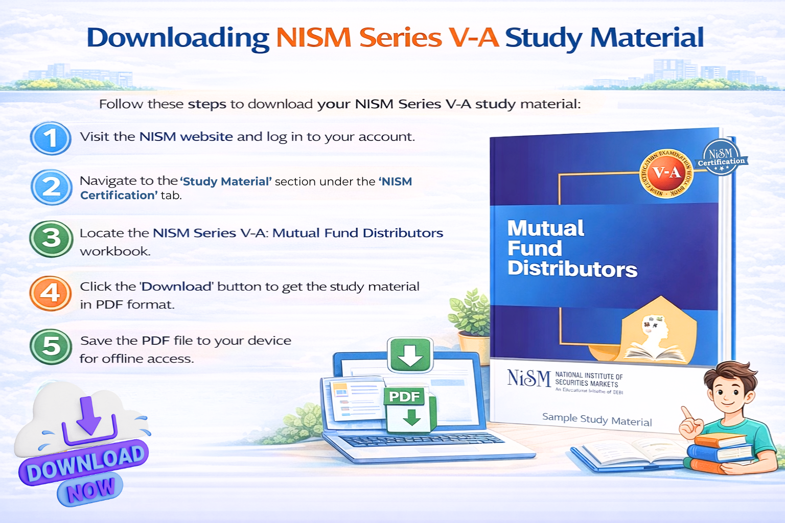 Download the NISM Series V-A Study Material Infographic